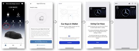 Pairing Digital Vehicle Key using Mercedes me Connect App